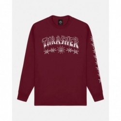 Barbed Wire Long sleeve red