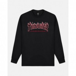 Flame Long Sleeve black red