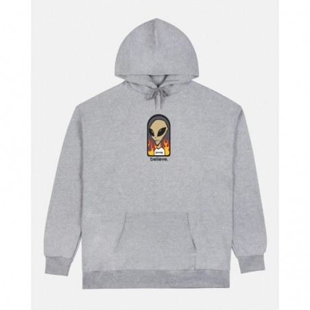 Believe Hoodie grey