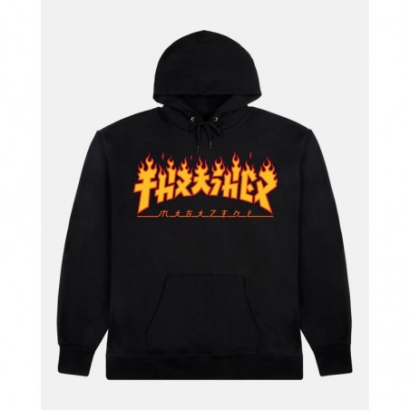 Godzilla Flame Hoodie black