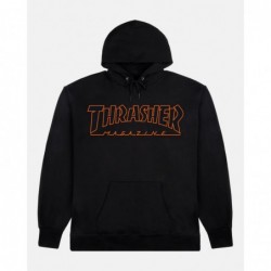 Outlined Hoodie black