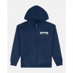 Mag Logo Full-Zip Hoodie navy