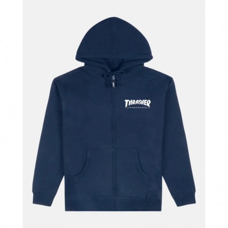 Mag Logo Full-Zip Hoodie navy