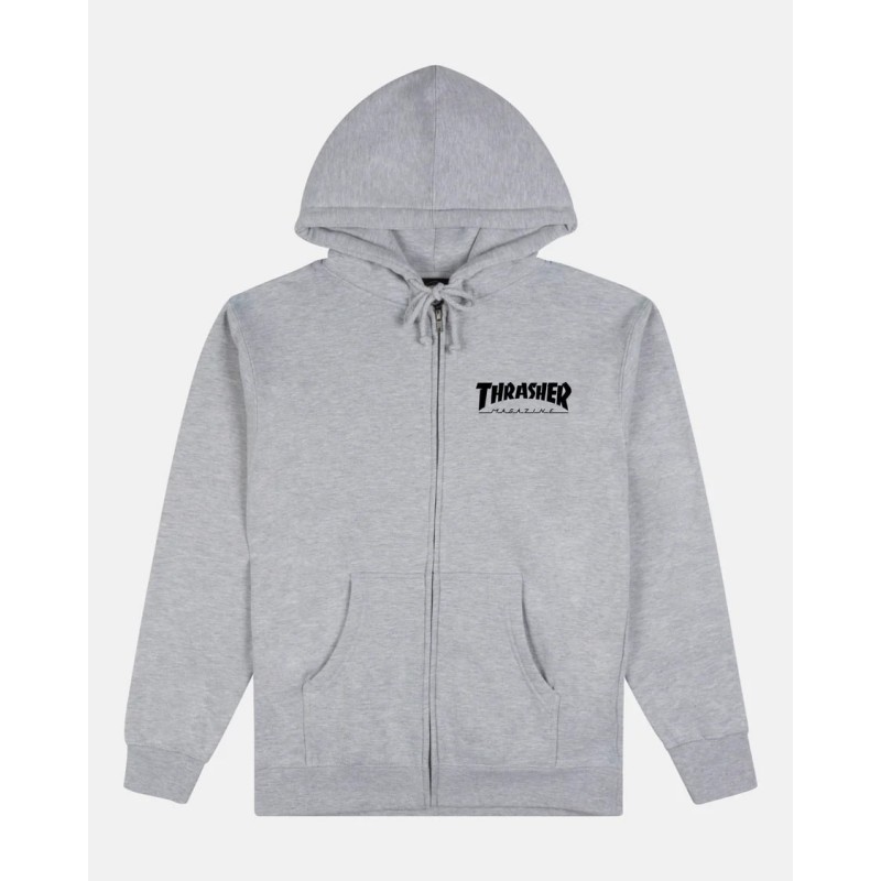 Mag Logo Full-Zip Hoodie grey