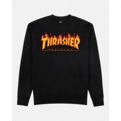 Flame Crewneck black