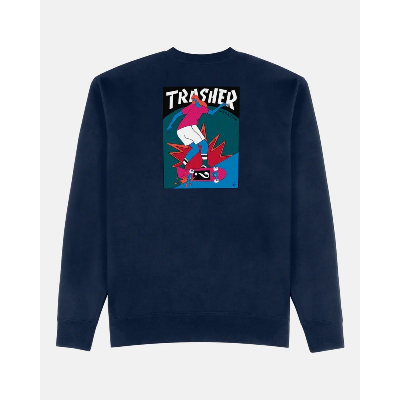 Trasher Hurricane Crewneck navy