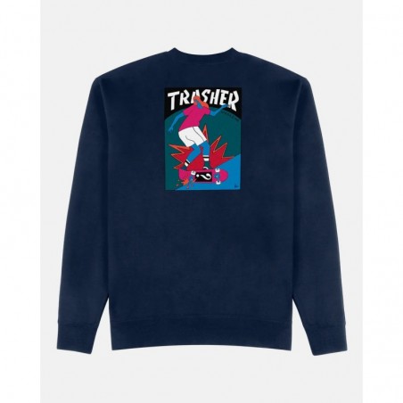 Trasher Hurricane Crewneck navy