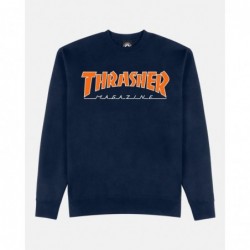 Outlined Crewneck blue