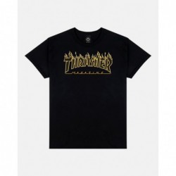 Flame T-Shirt black yellow